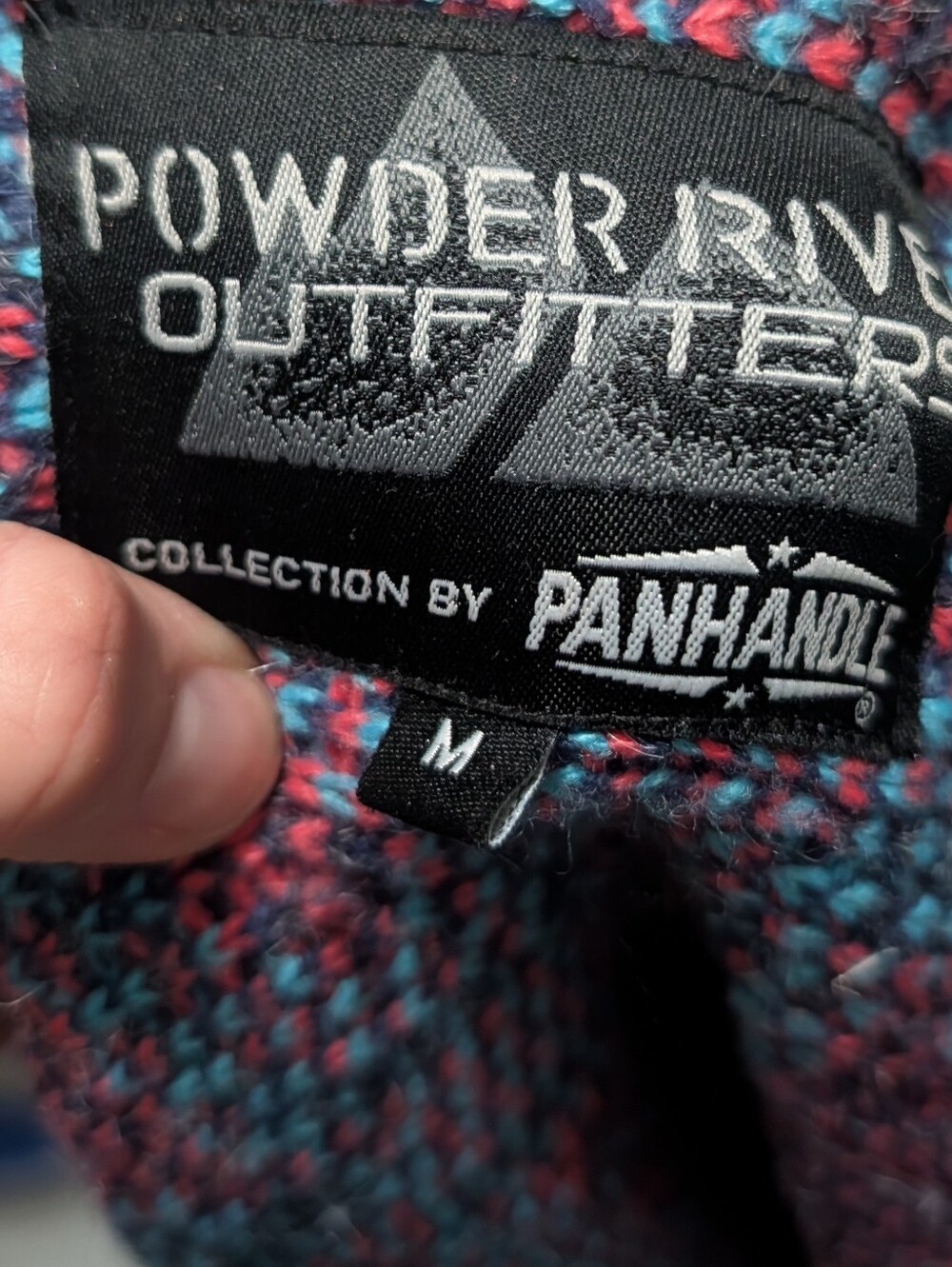Powder River Outfitters Panhandle Aztec Southwestern Fringe Cardigan Sweater M - Picture 5 of 5